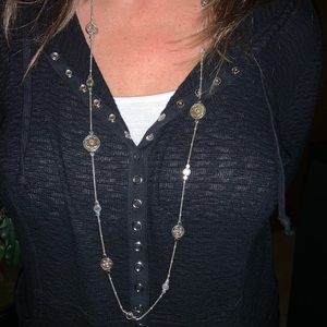 Brighton Long Silver&Gold Necklace